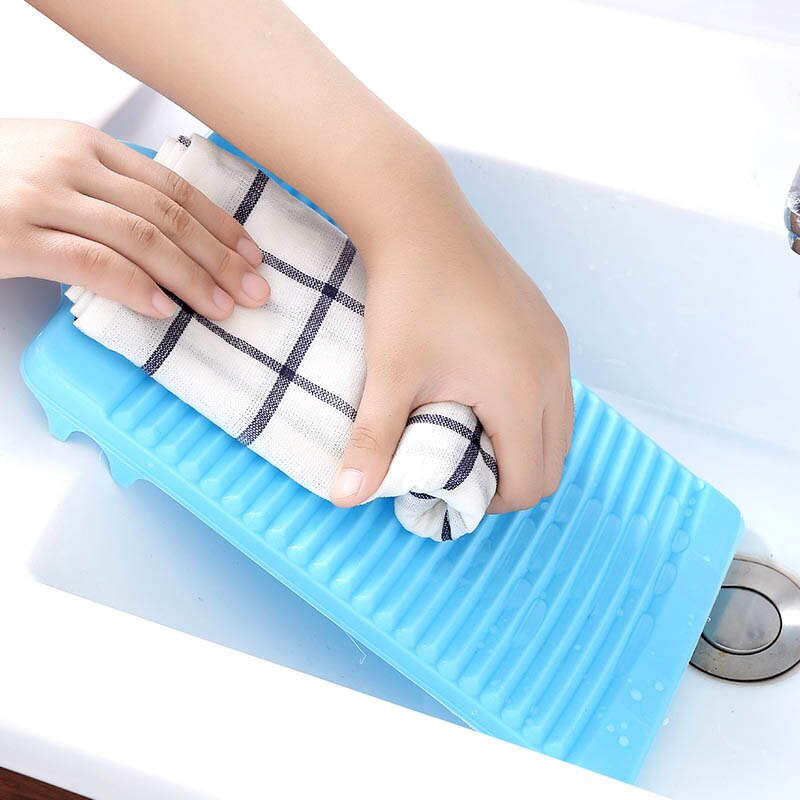 Thicken Portable Clothes Cleaning Tools Antislip Laundry Accessories Mini Washboard Plastic Washing Board 1Pcs