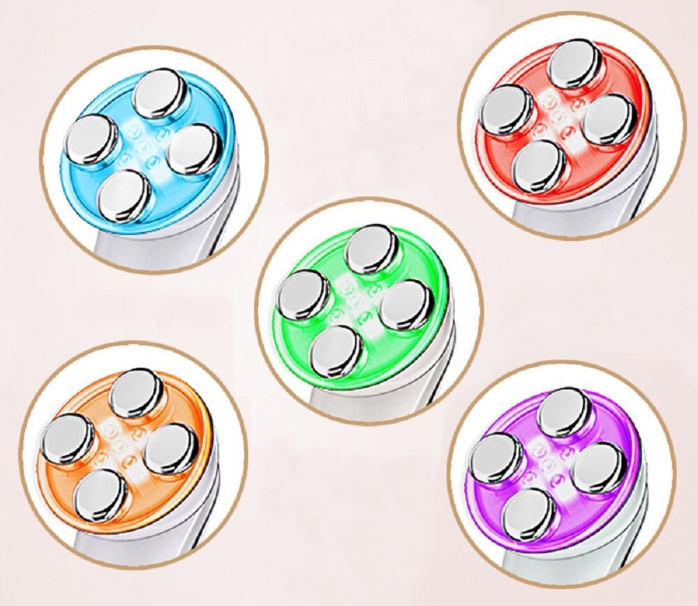 Multifunctional ultrasonic vibration cleaning instrument LED RF Photon Therapy EMS Ion Microcurrent Mesotherapy Beauty Machine