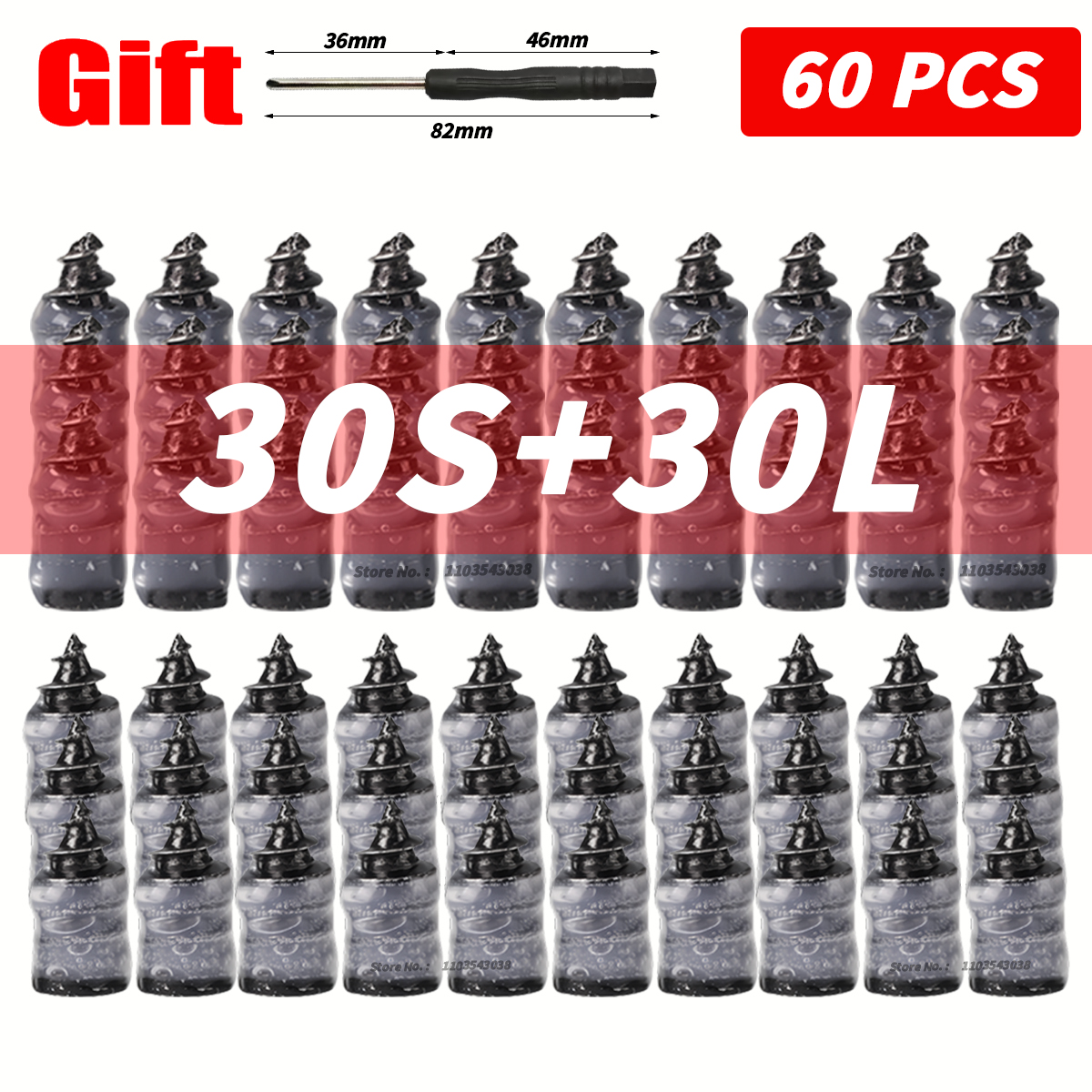 10-100PCS Universal Vakuum Auto Reifen Reparatur Gummi Nagel Für Auto Motorrad Roller Tubeless Reifen Reparatur Kit Kleber freies Reifen Nägel: YELLOW