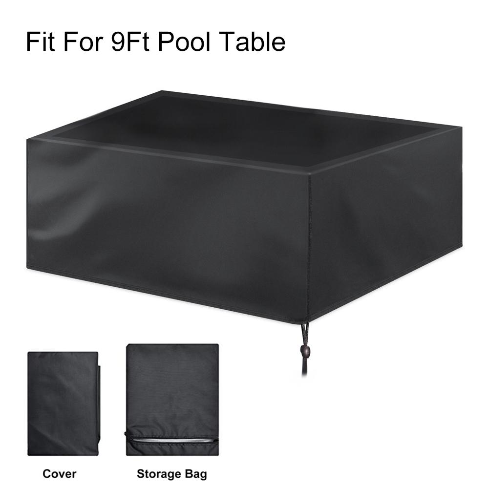 7/8/9 fuß Billardtisch Staub Abdeckung Wasserdichte 210D Oxford Tuch Billard Pool Tisch Voller Abdeckung mit kordelzug Snooker: 287x155x82cm