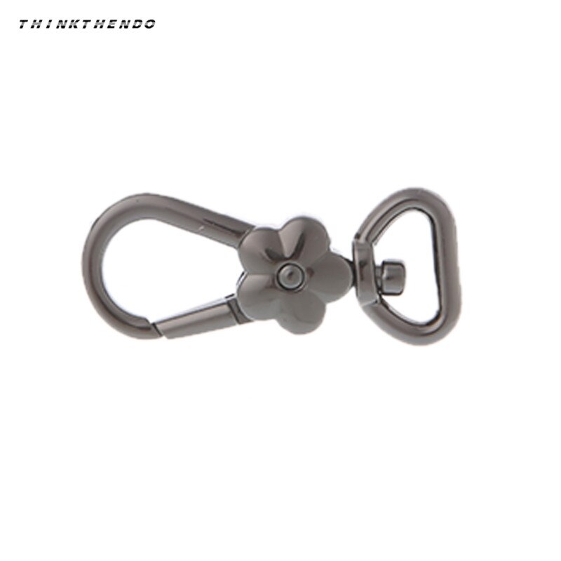 Zinc Alloy Bag Buckle Hook Flower Lobster Clasps Swivel Trigger Clips Snap Hooks Bag Key Rings Keychains Bag Parts