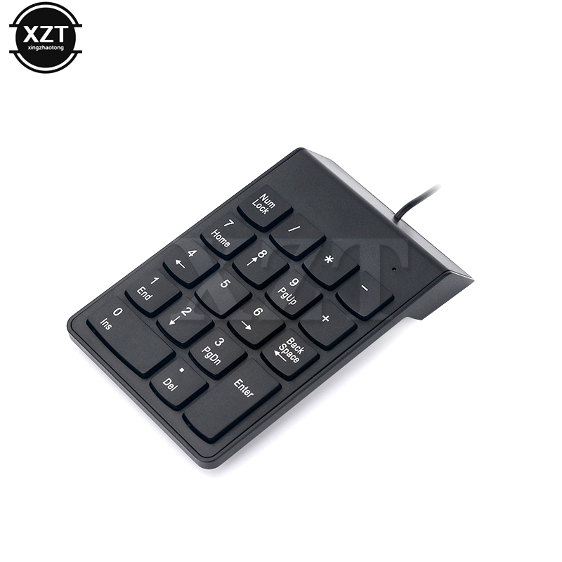 Hochwertige 18-Tasten-Nummernblock-Tastatur mit USB-Kabel, Mini-Tastatur für Laptop, Schreibtisch, PC, Profi Numpad-Tastatur