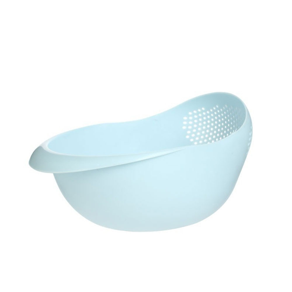 Rice Sieve Plastic Rice Washing Vegetable Strainer Basket Rice Bean Pea Sieve Washing Strainer Kitchen Tools Quinoa Cleaning: Blue / S