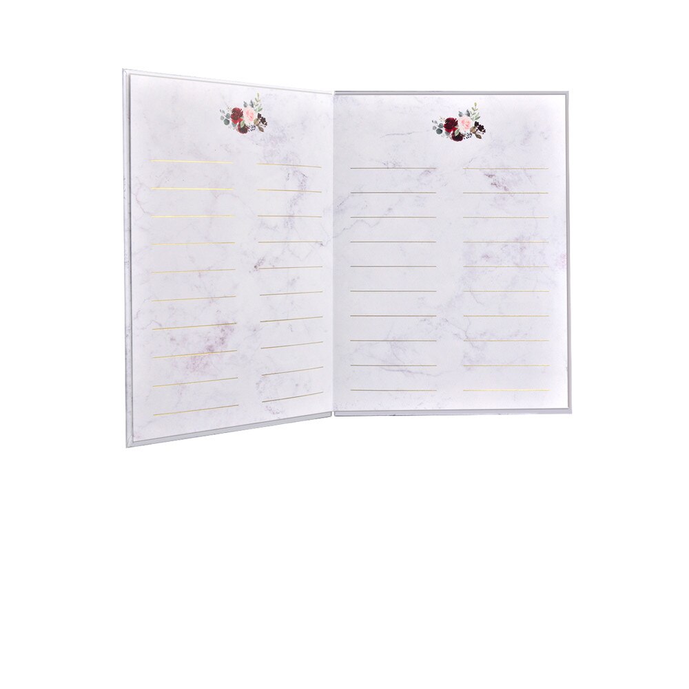 Europeiskt bröllopstecken i detta marmorstil mötesskylt i klasskamrater signaturbokstil bröllopsbok: Trådbunden stil