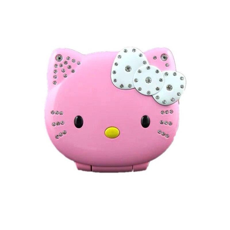 Mini menina bonito telefone móvel quad banda flip desenhos animados desbloqueado crianças duplo sim celular
