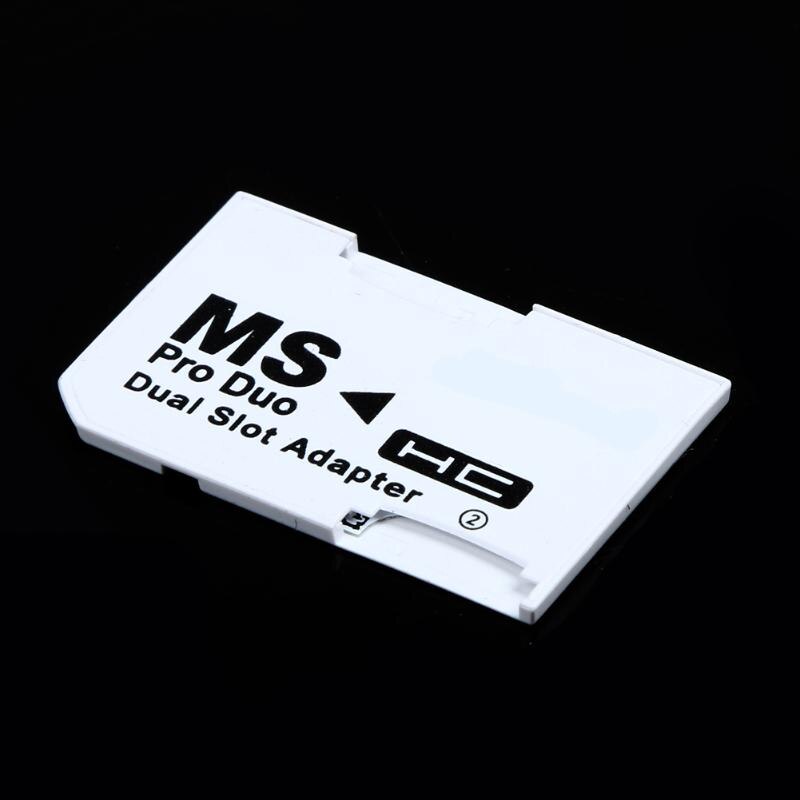 Adaptador de ranura Dual para tarjeta Micro SD SDHC TF a memoria Stick MS Card Pro Duo, adaptador para PSP 64MB hasta 8GB TF Card + Memory Stick