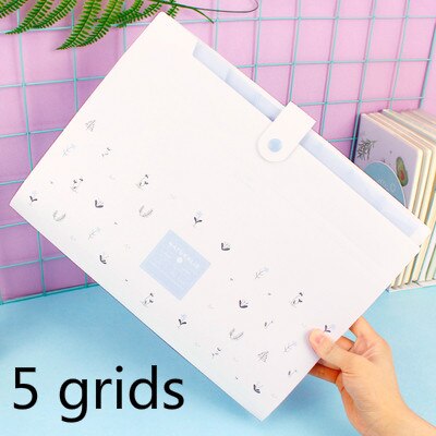 DELI File Folder Expanding Wallet Kawaii Pupil Test Paper Storage and Organizer Bag Office Document Bag Display Book File Folder: A1