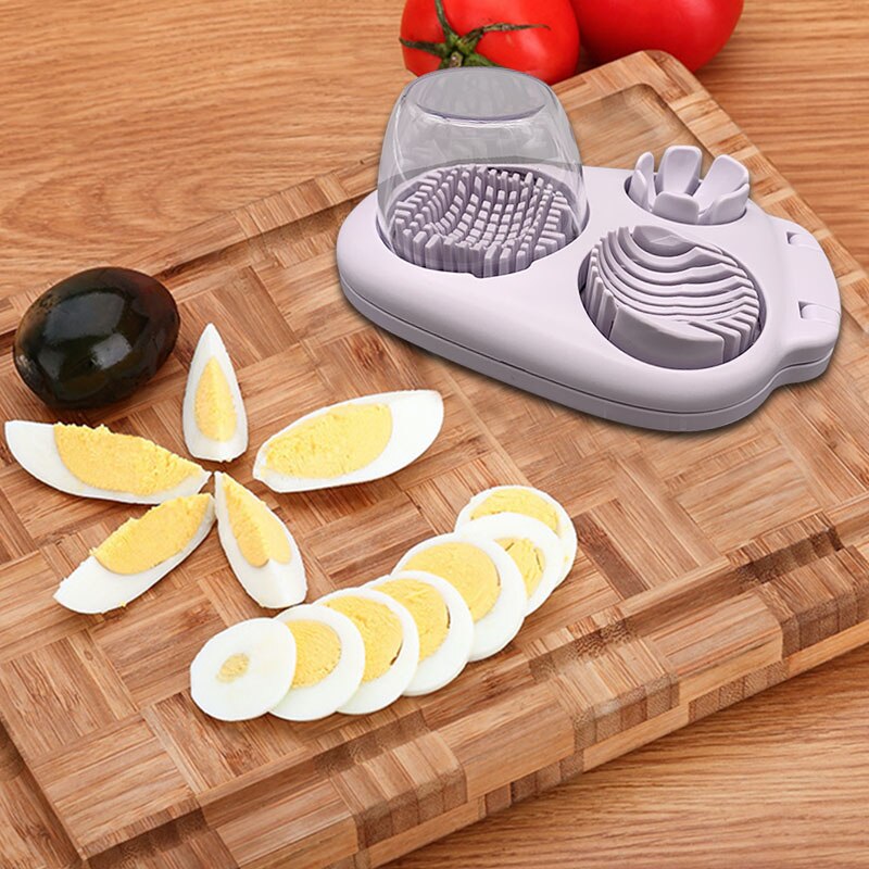 3 In 1 Multi-Boiled Egg Slicers Cutter Multifunction Stainless Steel Slicer Wedger Dicer Tool E2S