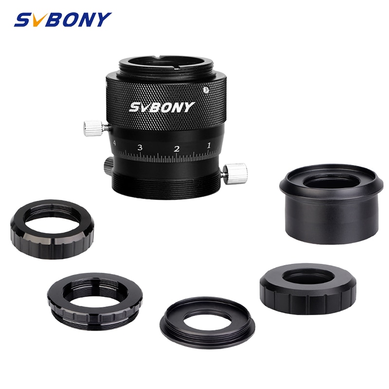 SVBONY Doppio Focheggiatore Elicoidale 1.25 "M42 T2 SCT 2in di Alta Precisione per il Telescopio/cercatore e Guidescope w/ottone Anello di Compressione