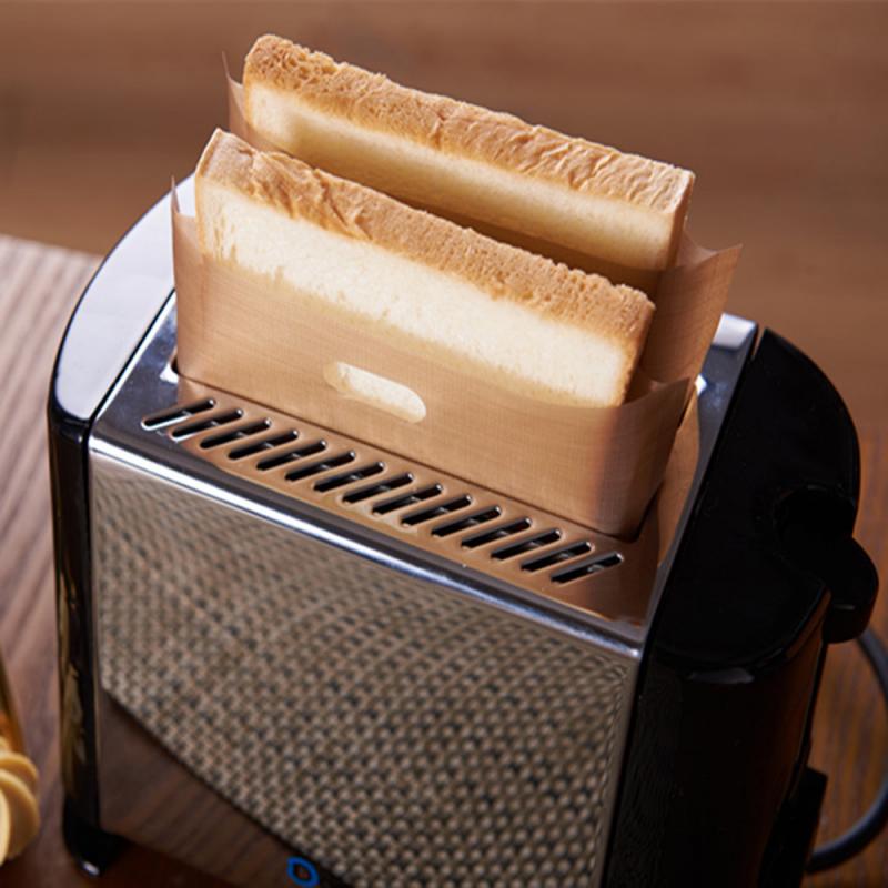 2 Teile/satz Fiberglas Toast Mikrowelle Heizung Gebäck Werkzeuge wiederverwendbar Toaster Tasche Nicht Stock Brot Tasche Sandwich Taschen Hause Cocina