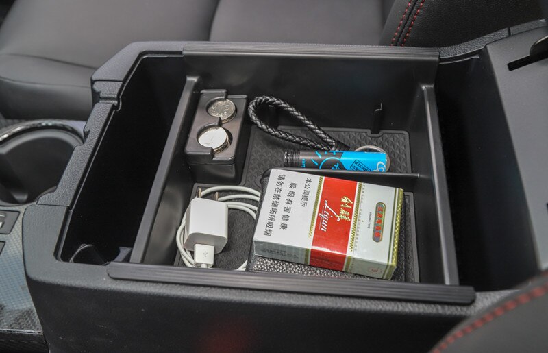 Sansour For Toyota 4Runner - car Center Console Organizer Tray Plastic Black brand and accessory part