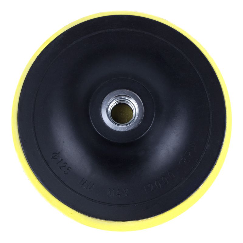 M14 Backing Pad Polishing Buffing Plate Rubber Universal Dia: Black