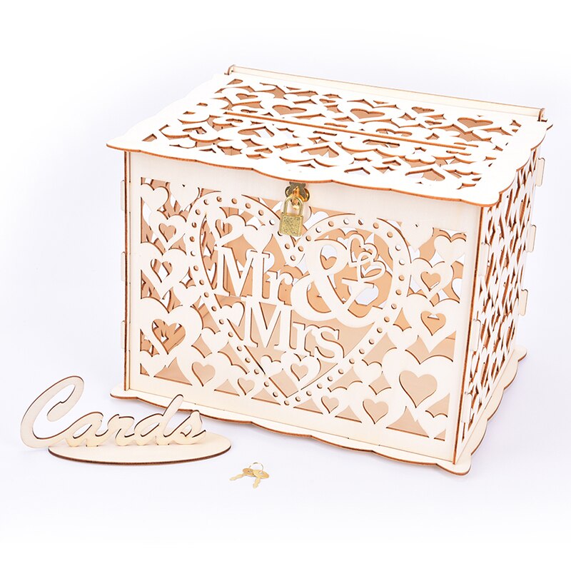DIY Wedding Card Boxes Wooden Box Wedding Suppl... – Grandado