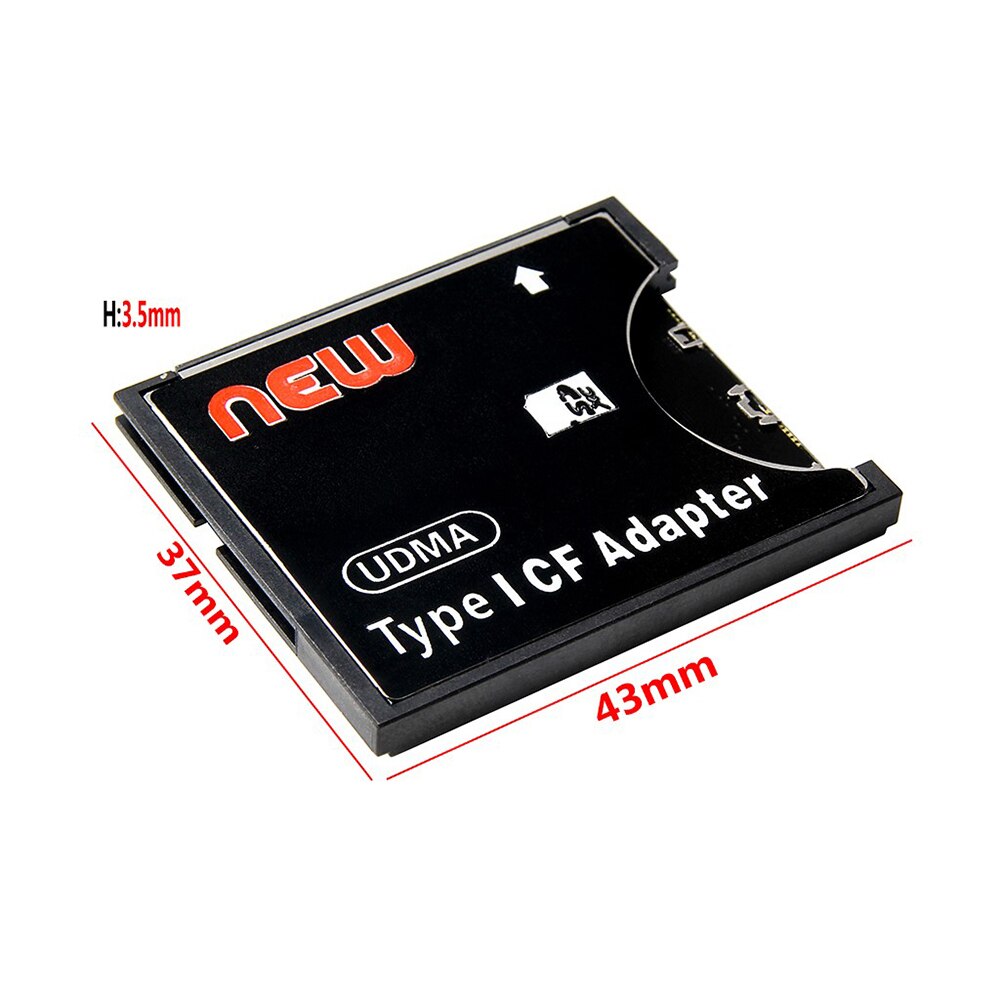 Sd Naar Cf Card Adapter Sd Naar Compact Flash Type I Card Converter Geheugenkaartlezer Ondersteuning Wifi Sd-kaart tot 512Gb Geheugen