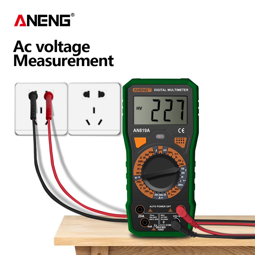 ANENG AN819A Digital Multimeter esrmeter true rms digital multimeter tester voltmeter battery tester multimetro richmet