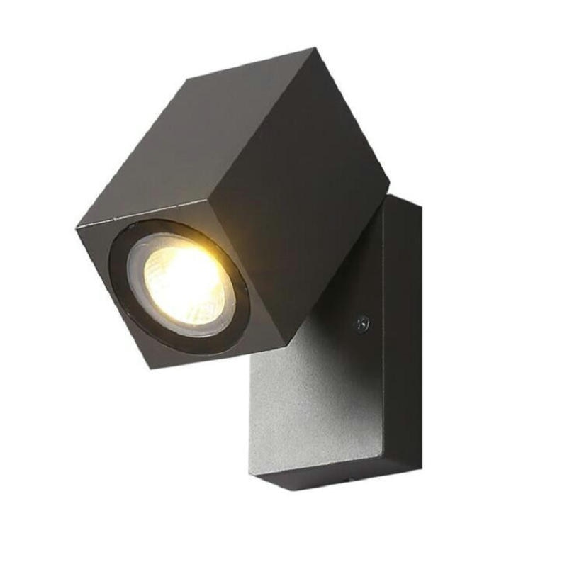 Gu10 kolbe ledet utendørs vegglampe vanntett  ip65 vegglampe  ac85v-265v veranda utendørs belysning