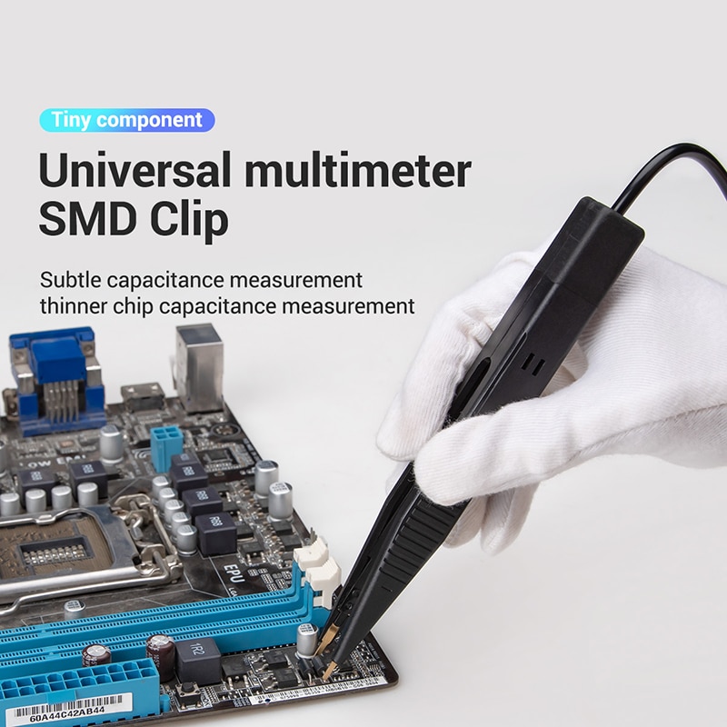 Smd Chip Component Lcr Testing Tool Multimeter Tester Meter Pen Probe Lead Pincet Voor Fluke Voor Vichy