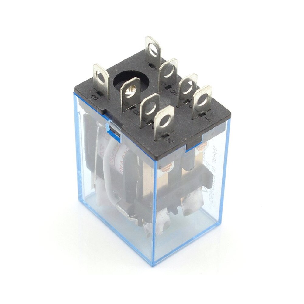 AC 220V Coil Power Relay LY2NJ DPDT 8 Pin PTF08A JQX-13F With Socket Base Electronic Micro Mini Electromagnetic Module Switch