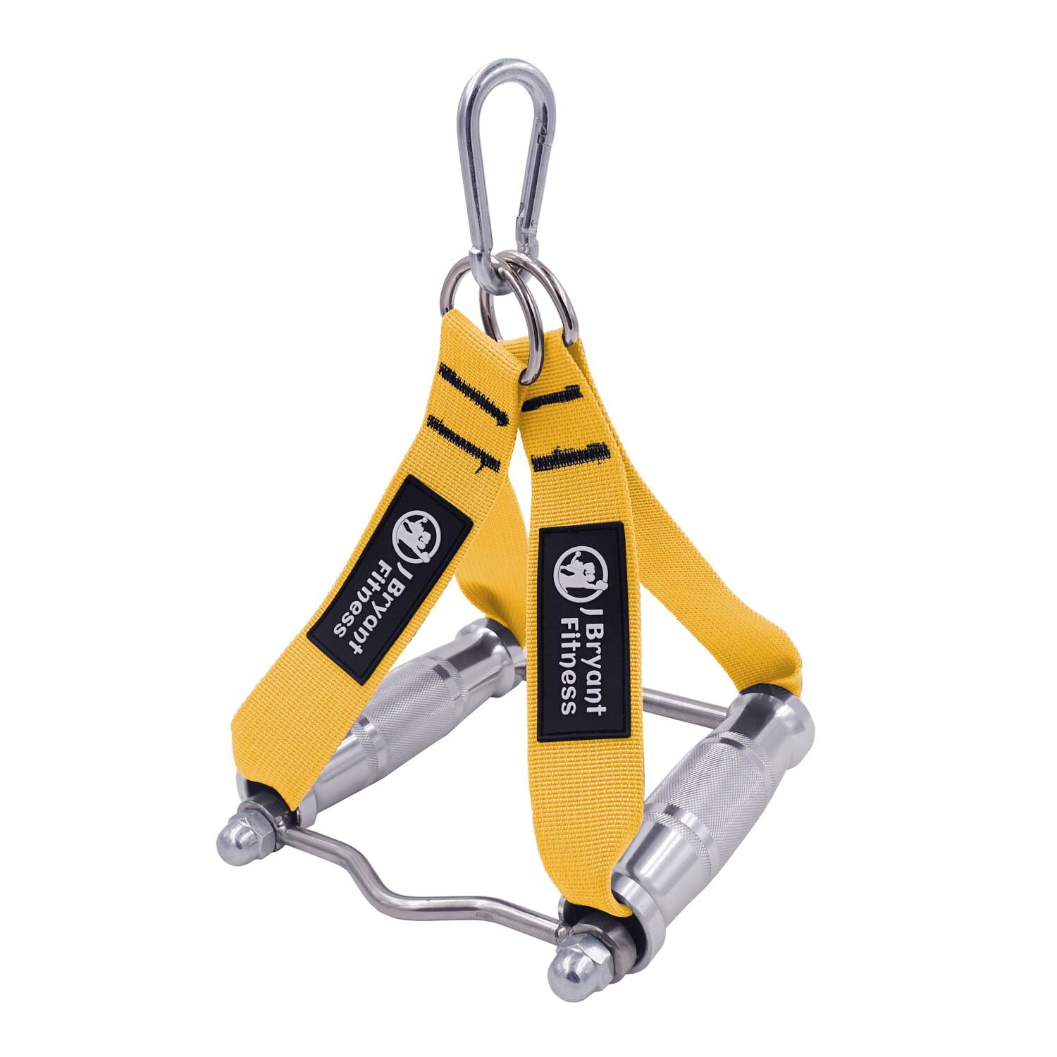 Meatl Gym Handvat Dubbele D Handgrepen Zware Verwijderbare Pull Down V Bar Voor Thuis Kabel Machine Roeiboot T-Bar training Fitness Apparatuur: metal handle yellow