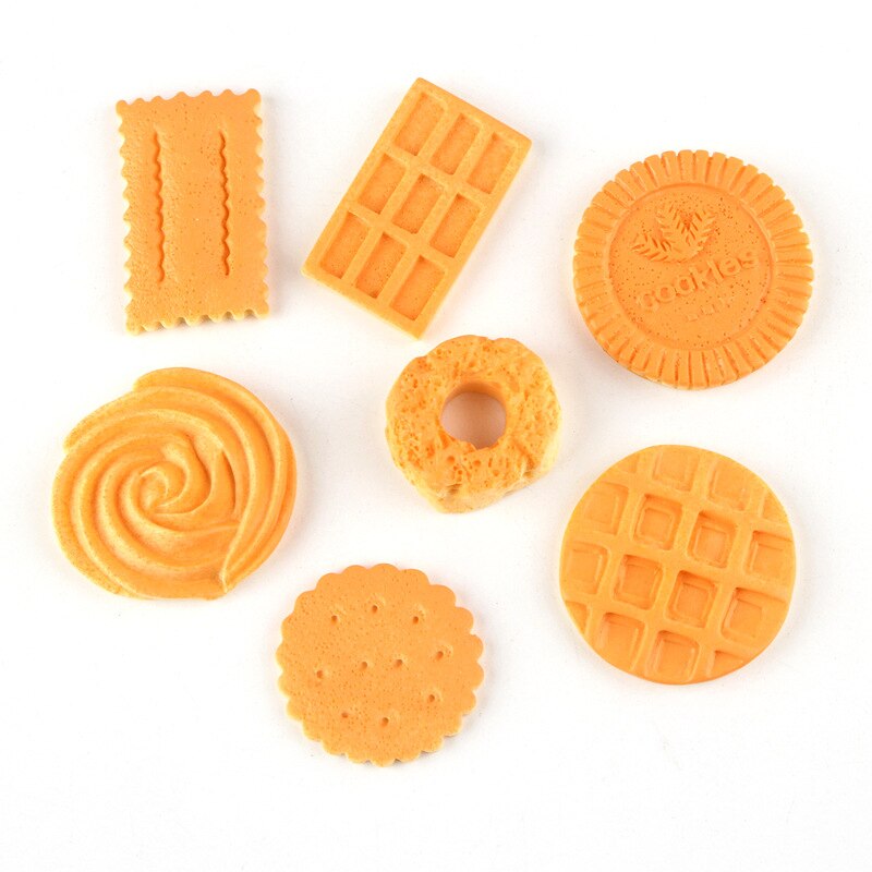 Artisanat en résine biscuits Donuts | Miniature Kawaii Cabochon, Scrapbooking adapté au téléphone, embellissements de téléphone, bricolage 20 pièces
