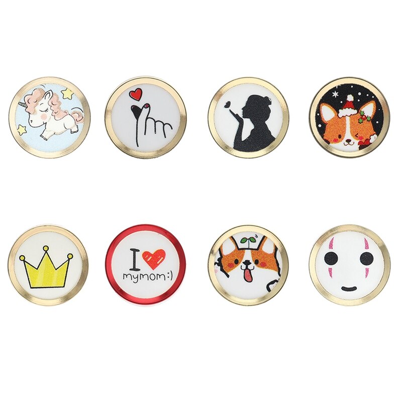 Cartoon schattige homeknop stickers voor iphone 5 5s se 6 6s 7 8 plus homeknop toetsenbord sticker vingerafdruk identificatie