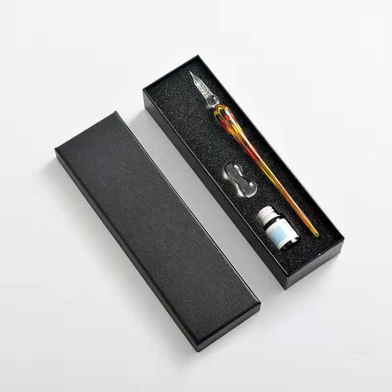 Quicksand Gradient Colour Glass Dip Pen 16 Style Student Stationery School Supplies Writing Printing Fountain Pen School