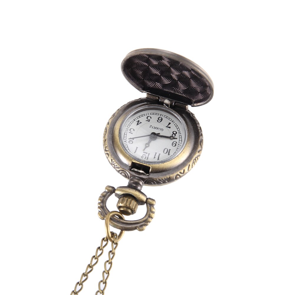 Reloj de bolsillo Vintage, de cuarzo, Color bronce, con de velero
