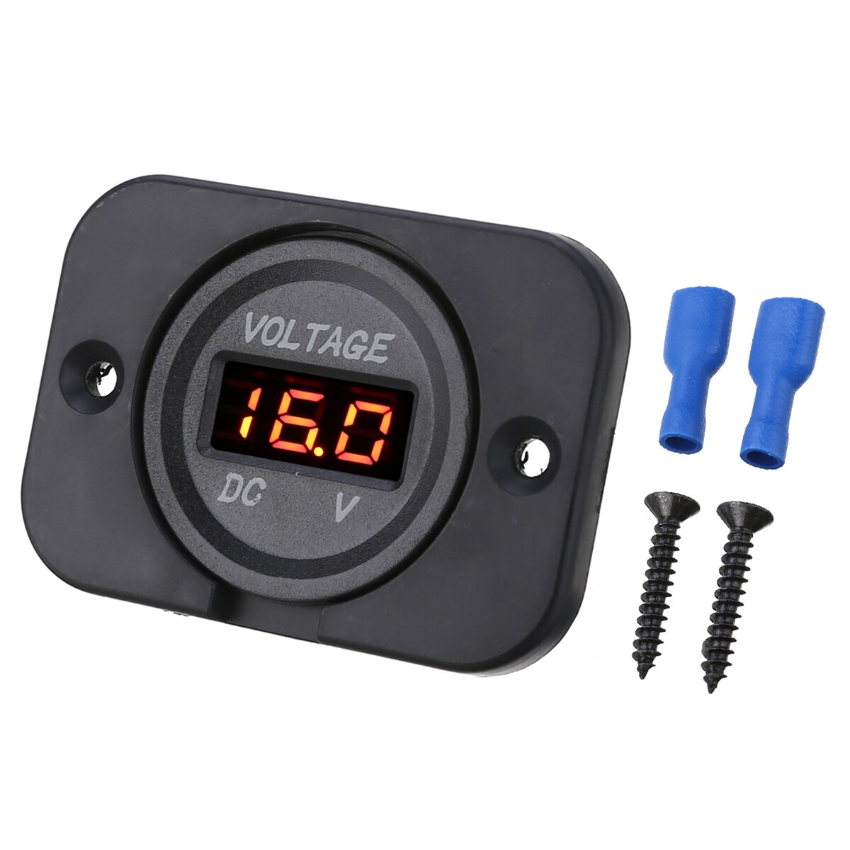 Til bil atv suv båd 1pc 12v-24v røde led digitalt voltmeter panel bil motorcykel spændingsmåler mayitr