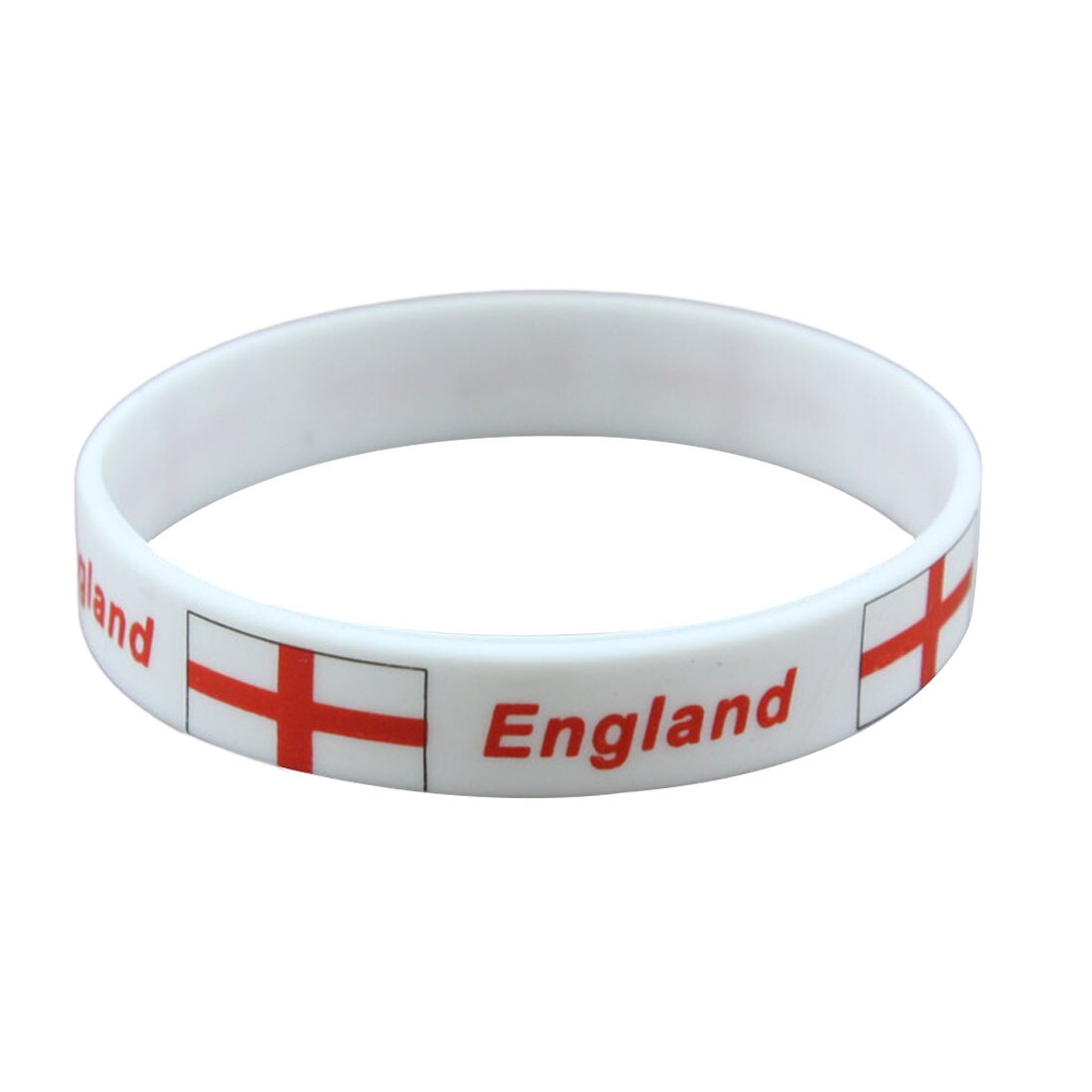 Brand 1pcs Football Fans Bracelet Soccer fan Accessories Football Silicone Bracelet Cheerleading supplies motivational: England