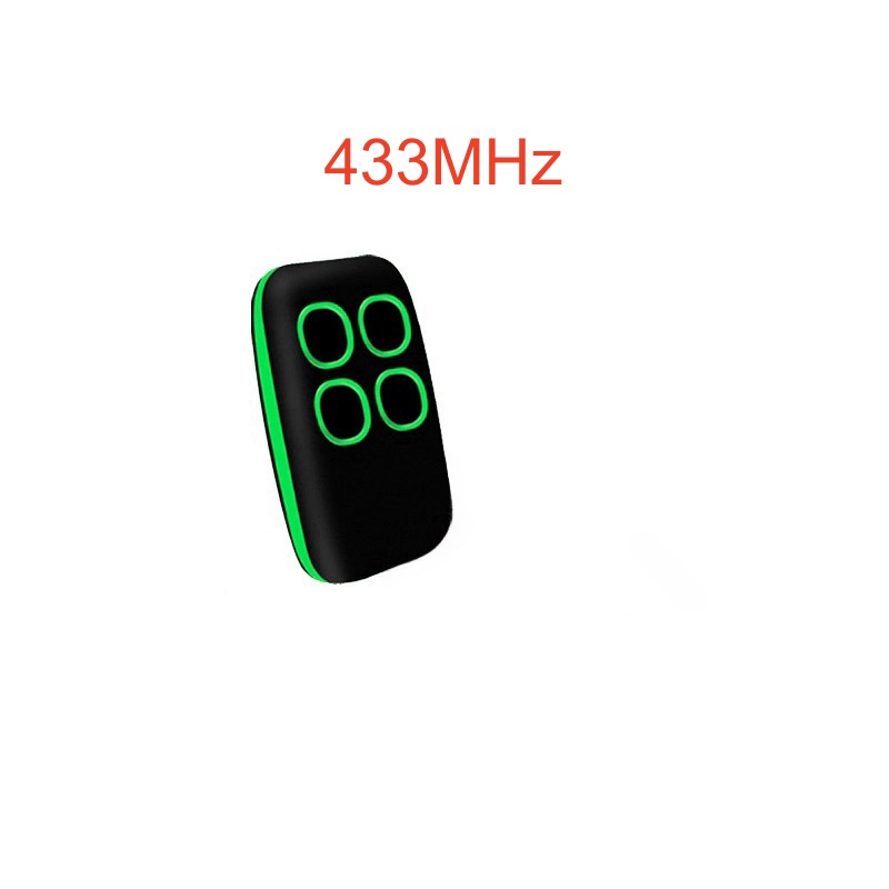 Mando a distancia Universal para puerta de garaje, 4 botones, 433MHz, duplicador de código, clon, llave de puerta, mando, transmisor manual: Verde