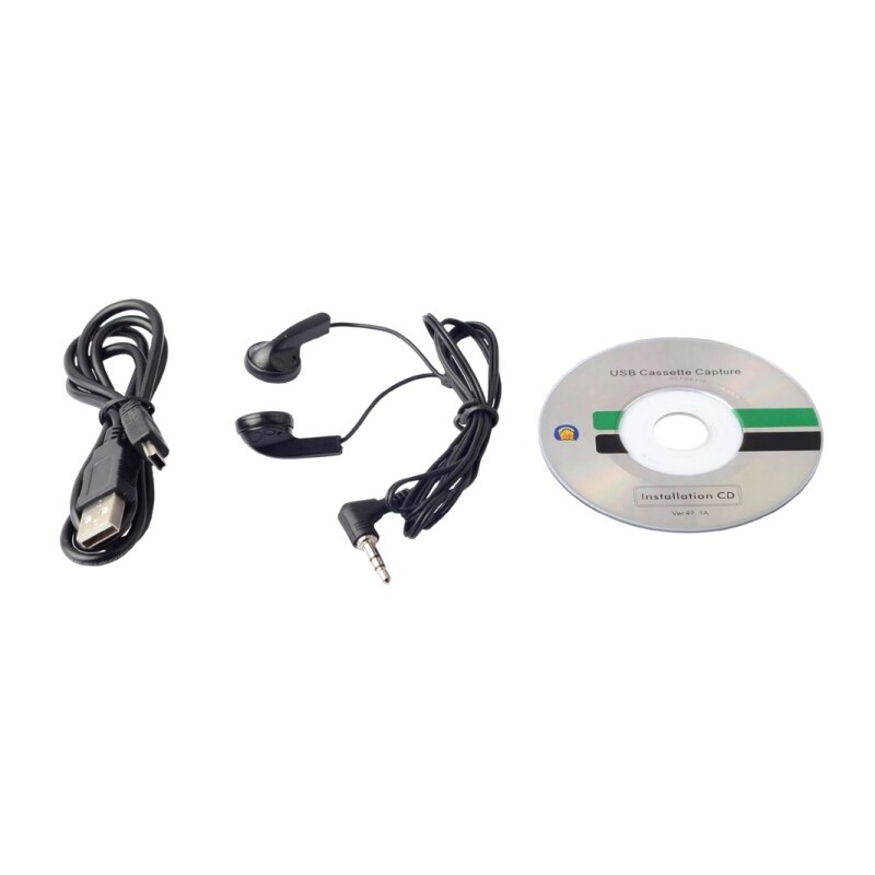 Audio Cassette Converter Cassette to MP3 Audio capture Music Player Tape to PC Portable Cassette-to-MP3 Converter