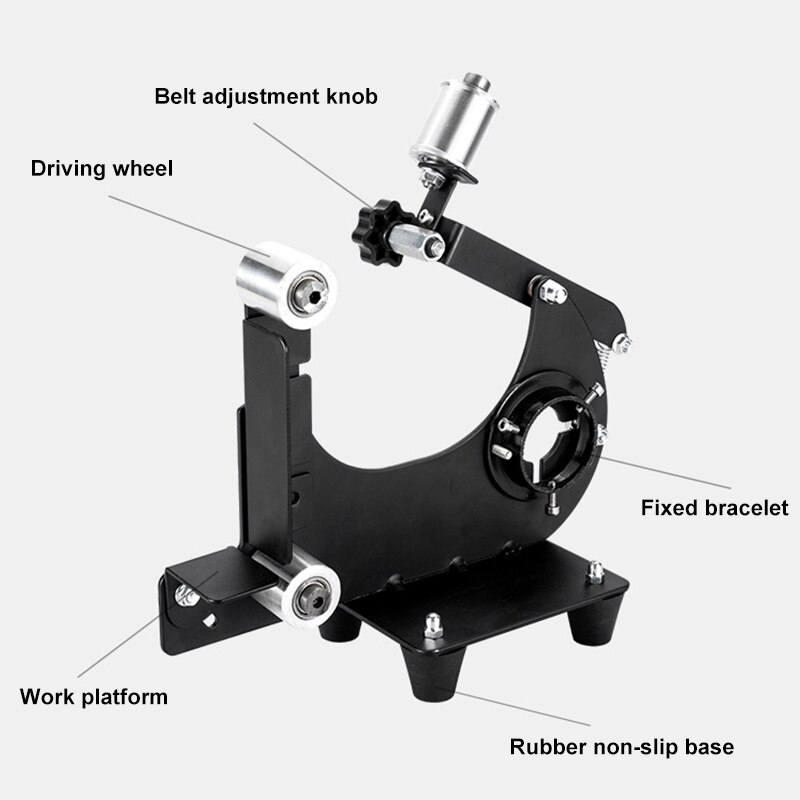 Grinding Polishing Machine Multifunctional Angle Grinder Sanding Belt Adapter Angle Grinder Modified Bench Grinder