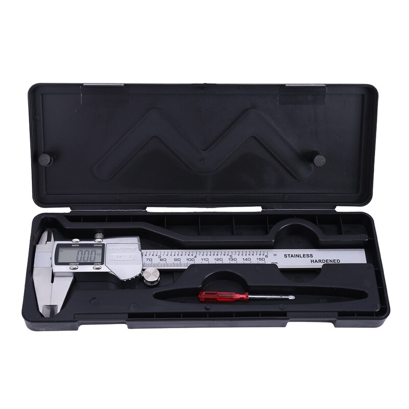 Electronic LCD Digital Display Vernier Calipers 0-150mm Stainless Steel IP54 Waterproof High Precision Calipers Measuring Tools