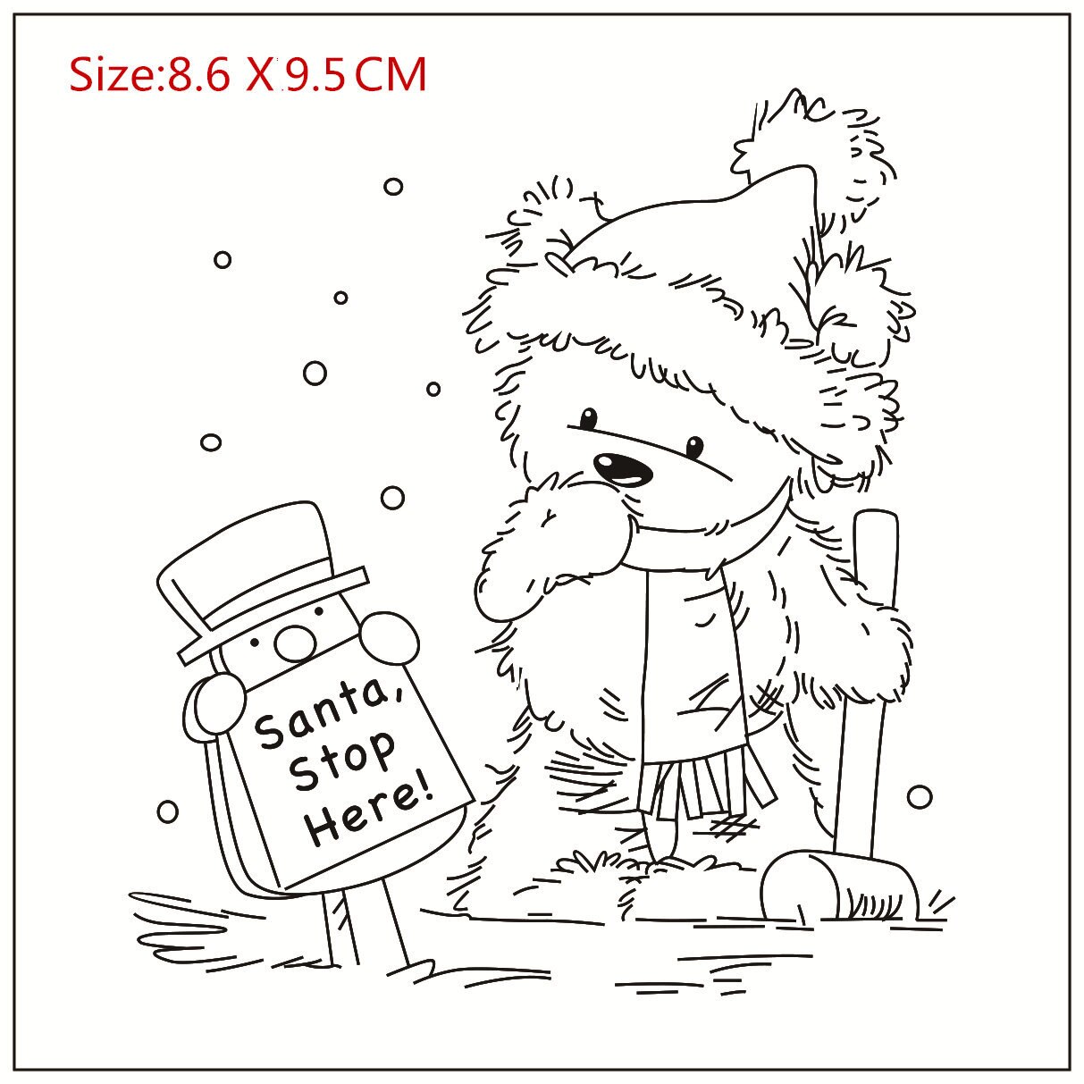 A Snowman Transparent Silicone Stamp And Metal Die/Seal For DIY Scrapbooking/photo Album Decorative Clear Stamp Sheetstampons