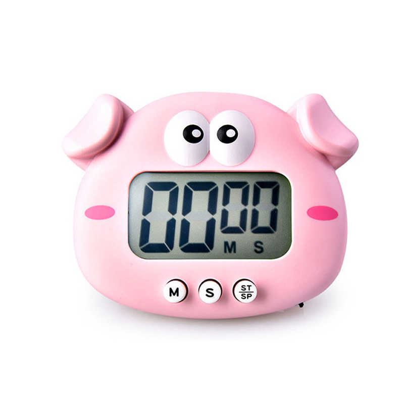 Timer digitale per bambini studio Cucina Conto alla rovescia Sveglia Timer da studio per bambini Simpatici animali Timer Cucina gadget da cucina Regalo Nuovo: verde