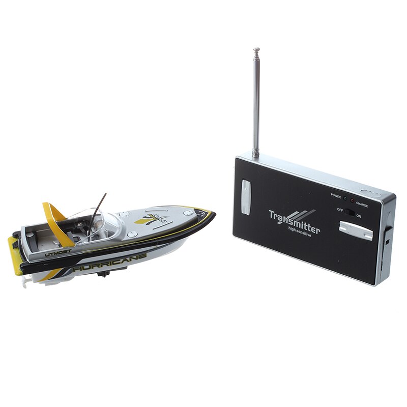 Mini 3352 RC barco Radio Control remoto juguete amarillo chico miniatura