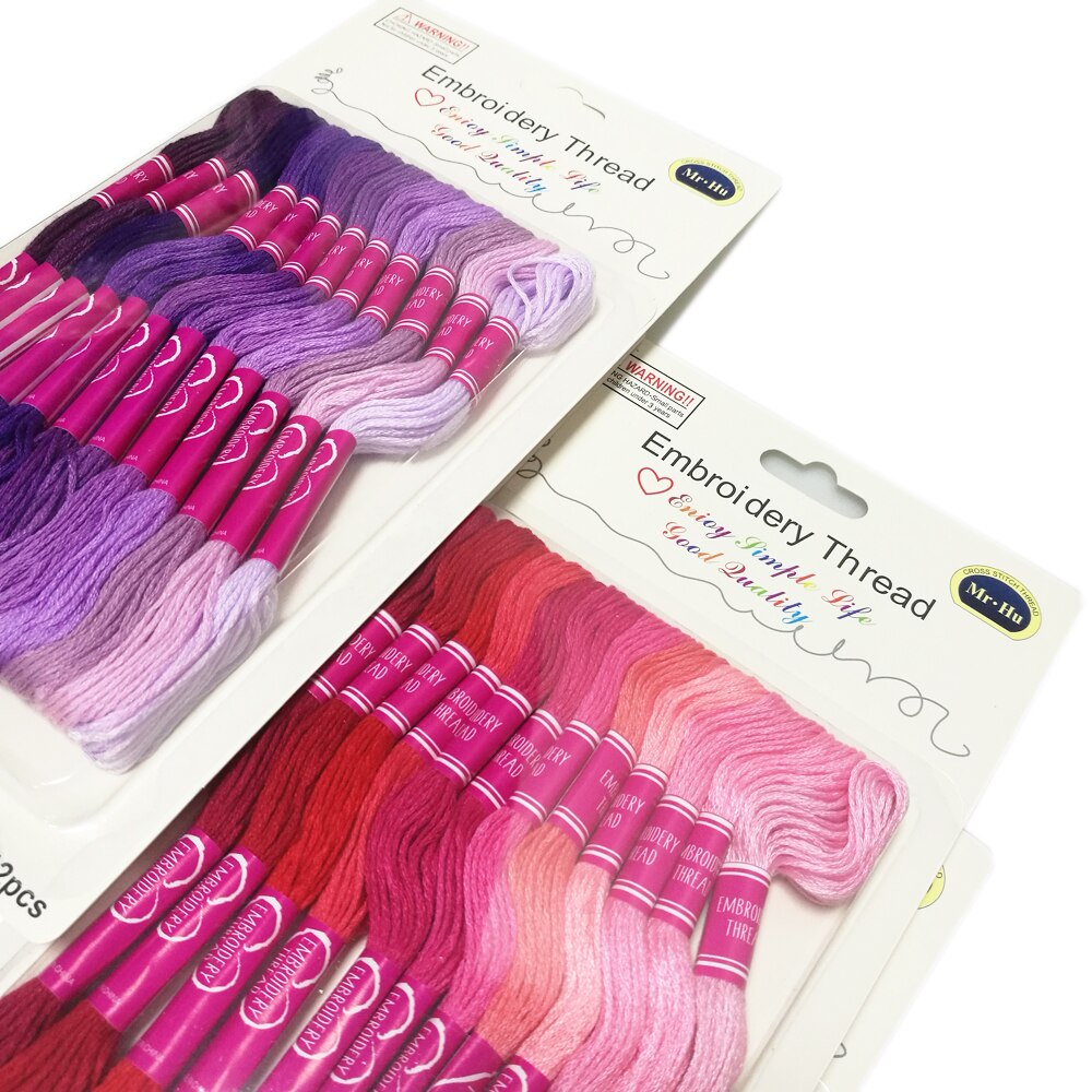 8/12 skeins Mr.hu Embroidery Thread Floss Anchor Similar DMC Cross Stitch Cotton Threads Hand DIY Sewing Craft Thread TH00051