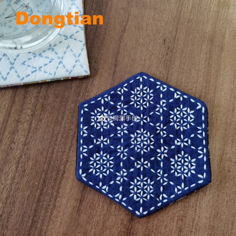 Beautiful Flower Pattern Sashiko Template Sashiko Stencil Soft Template