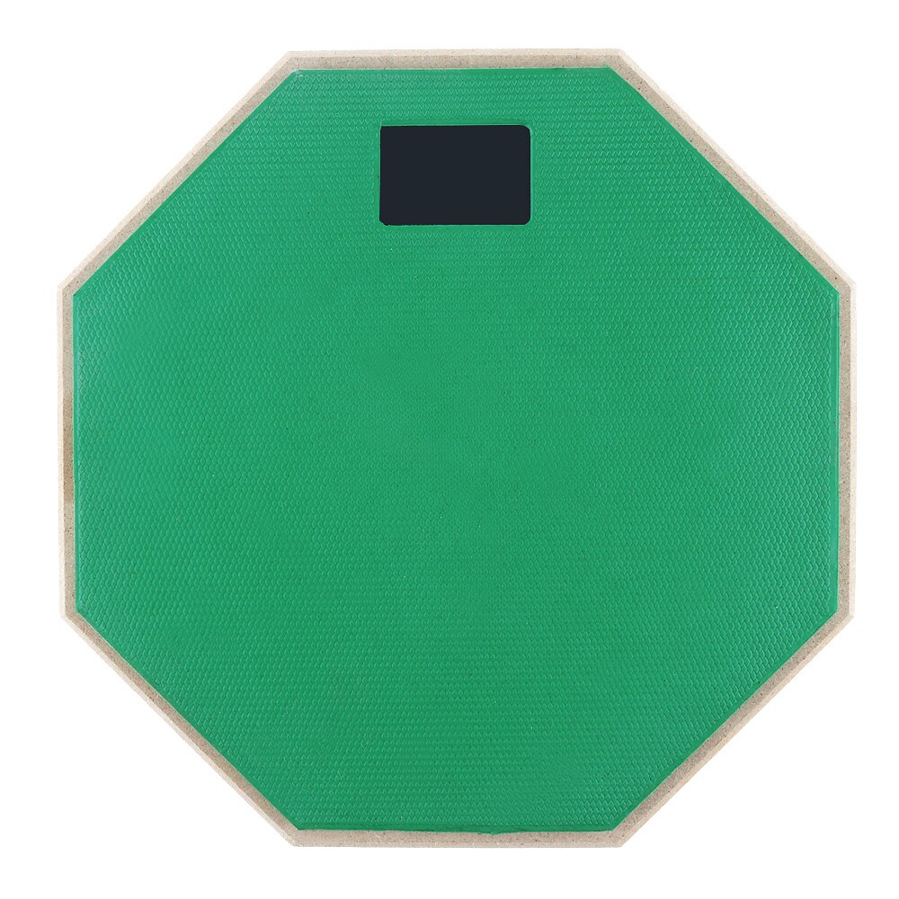 8 Inch High Rubber Wooden Dumb Drum Practice Training Drum Pad for Jazz Drums Exercise with 3 Colors Optional: Green