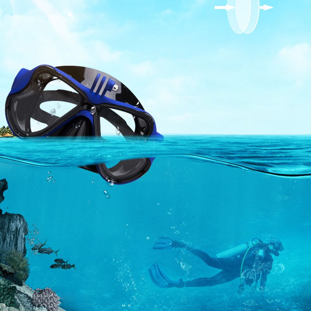 Dry Snorkel Mask Set Snorkeling Gear Snorkel Goggles Anti Fog Tempered Glass Snorkel Goggle for Swimming Scuba Diving Snorkeling