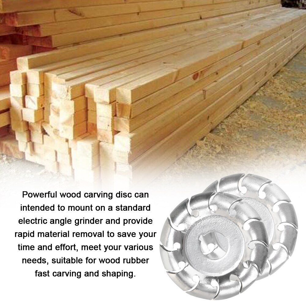 Hoge Hardheid Houtsnijwerk Disc 12 Tanden 16mm Boring Gat 65mm Diameter Hout Vormgeven Haakse Slijper Houtbewerking Tool