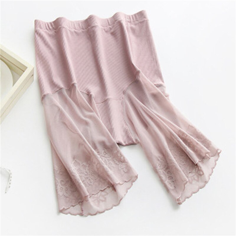 Pantalones cortos de seguridad para mujer, Shorts sexys de encaje, antirozaduras, hasta el muslo, talla grande