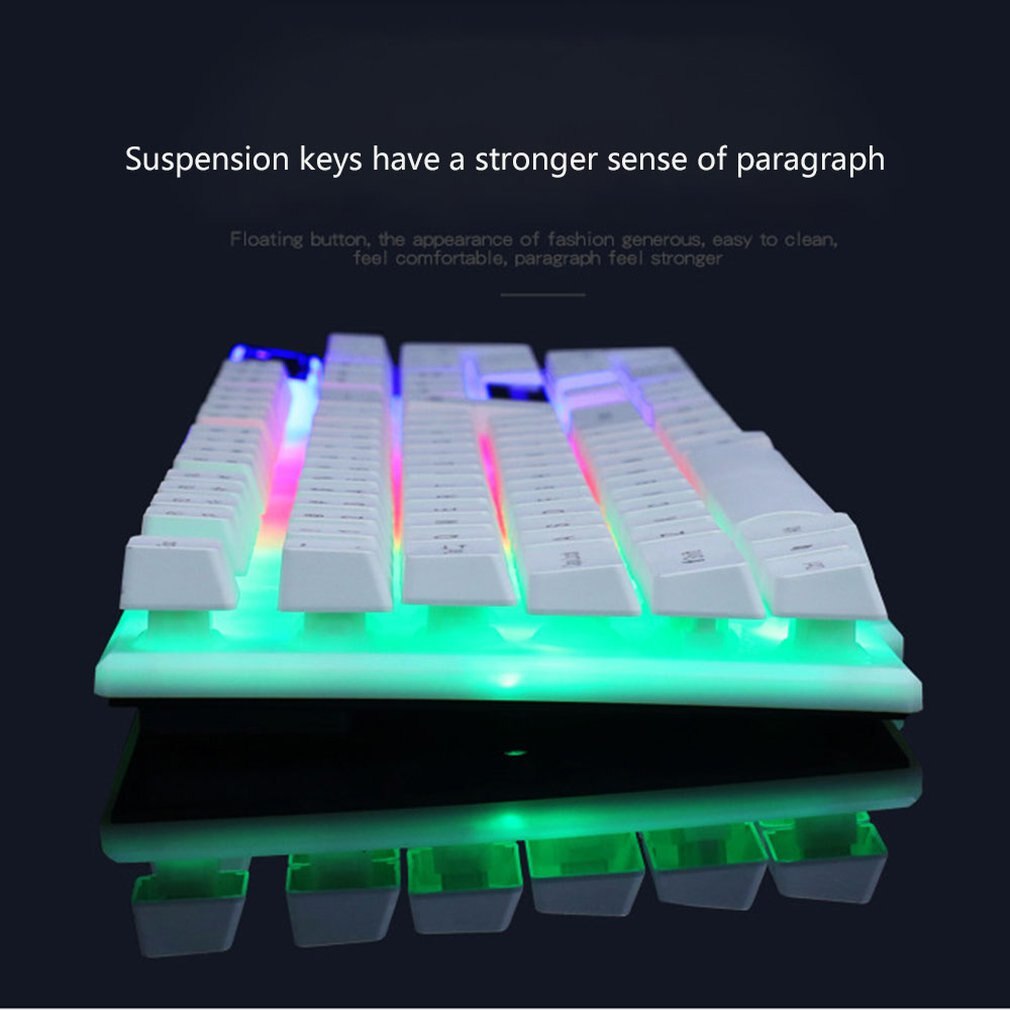 Gtx300 Backlight Suspension Game Keyboard Mouse Mechanical Touch Keyboard Glow Keyboard And Mouse Set