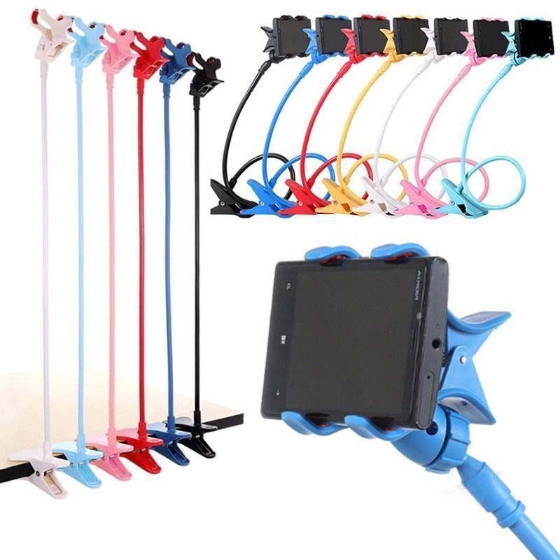 Cell Phone Holder, Universal Cell Phone Clip Holder Lazy Phone Holder Bracket Flexible Long Arms