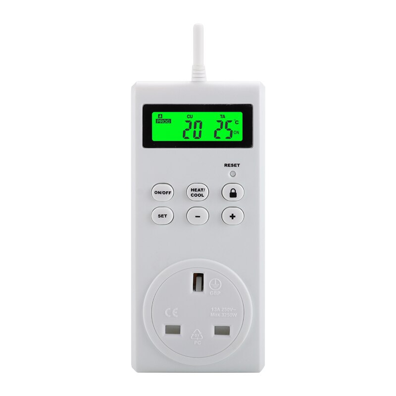 Smart Wireless Temperature Controller Switch Timer Socket Temperature Adjustable Thermostat Backlit Thermoregulator EU US UK
