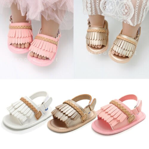 Brand Baby Kid Girl Tassels Shoes Sandles Summer Baby Shoes Infant Prewalker Princess Newborn 0-18M