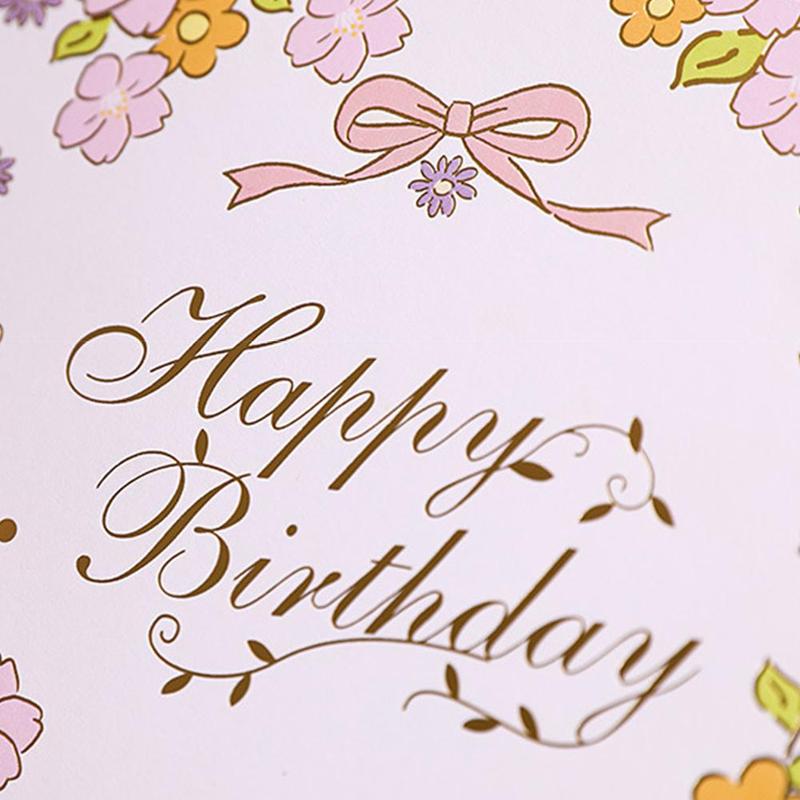 Happy birthday postcard greeting card 3D card birthday custom greeting invitation card E3Q0