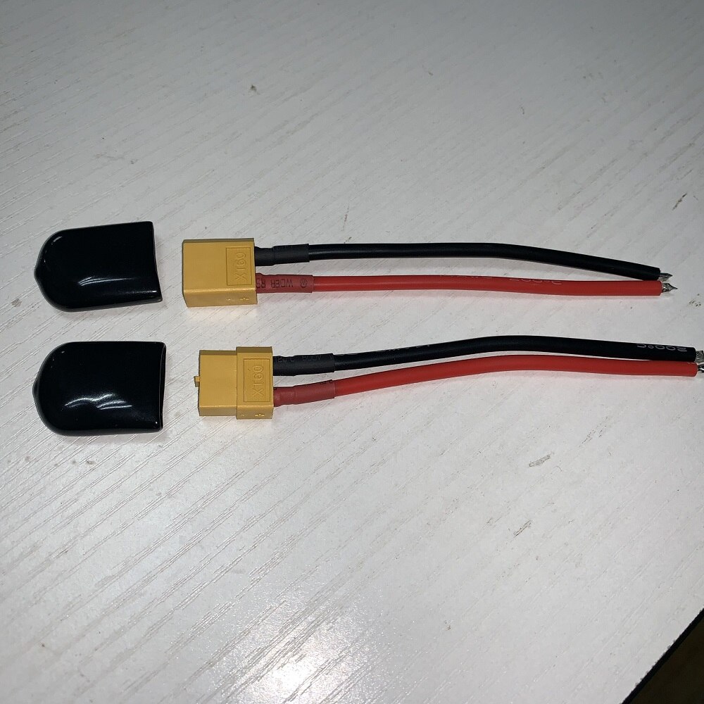 100 Mm XT60 Parallel Batterij Connector 12/14WAG Kabel Extension Diy Mannelijke & Vrouwelijke Batterij Kabel Met Geïsoleerde plug Cover