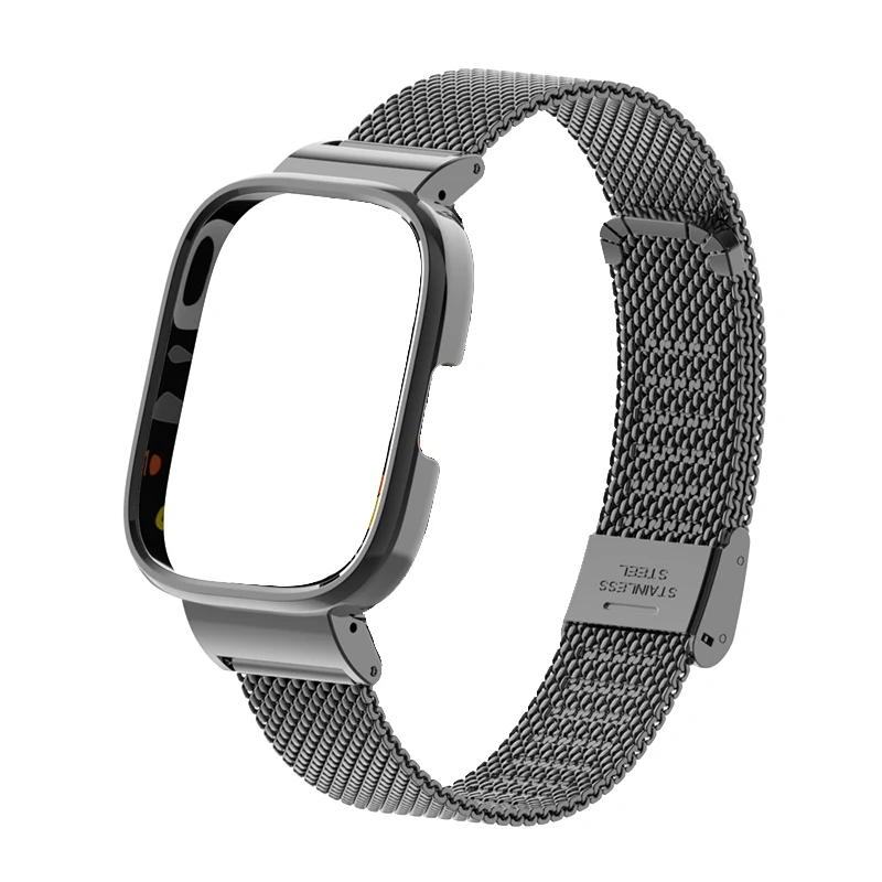 Magnetic loop+Case protector For Redmi Watch 2 Lite Metal bracelet for Xiaomi Watch Lite Strap Redmi Watch 3 Active Band Cover