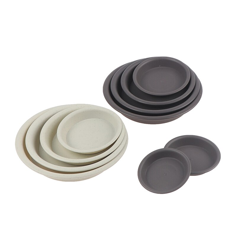 1Pc Garden Pot Case Round Shape Plastic Solid Color Garden Pot Saucer Plant Pot Drip Tray Planter Pallet Flower Pot Tray